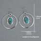Vintage Silver Inlaid Turquoise Drop Earrings