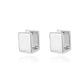 Golden Geometric Square Earrings