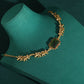 Baroque Lion Charm Square Pearl Bracelet