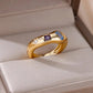 Cosmic Gemstone Chunky Band Rings
