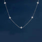 Gorgeous Flower Inlaid Zirconia Necklace