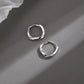 Sterling Silver Round Inlaid Earrings