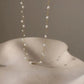 Pearl Chain Choker Necklace