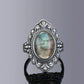 Vintage Silver Ornate Oval Ring