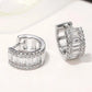 Mini Baguette Zirconia Hoop Earrings