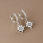 Classic Crystal Snowflake Drop Earrings