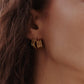 Vintage Curved Gold Earring