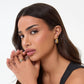 Stylish Two Tone Gold and Silver Earrings
