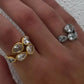 Five Stone Teardrop Cluster Ring