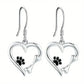 Paw Accent Drop Earrings