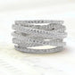 Luxury Multi Layered Cross Ring