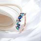 Opulent Sapphire Aqua Ring