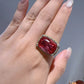 Sophisticated Square Zircon Ring