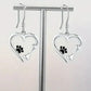 Paw Accent Drop Earrings