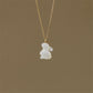 Artistic Rabbit Pendant Necklace
