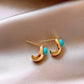 Timeless Copper Turquoise Earrings
