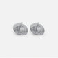 Modern Silver Twist Earrings