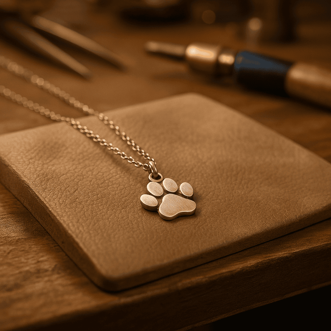 Elegant Silver Paw Necklace