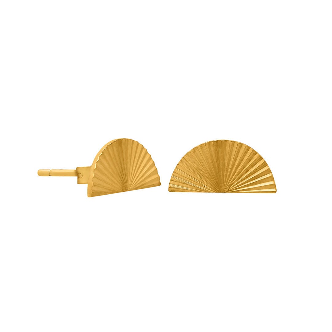 Everyday Gold Sunrise Crescent Studs