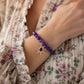 Sunburst Bead Amethyst Bracelet