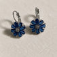 Sunflower Zirconia Silver Earrings