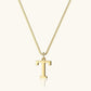 Vintage Letter Initial Gold Necklace
