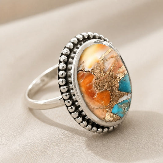Turquoise Stone Silver Ring