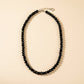 Radiant Black Beaded Necklace