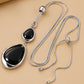Lustrous Black Stone Necklace