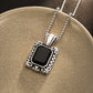 Timeless Black Stone Necklace