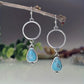 Couture Turquoise Hoop Earrings