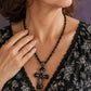 Lustrous Black Beaded Necklace