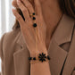 Opulent Floral Ring Bracelet