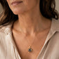 Sophisticated Crystal Charm Necklace