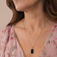 Lustrous Black Stone Necklace