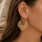 Couture Pattern Hoop Earrings