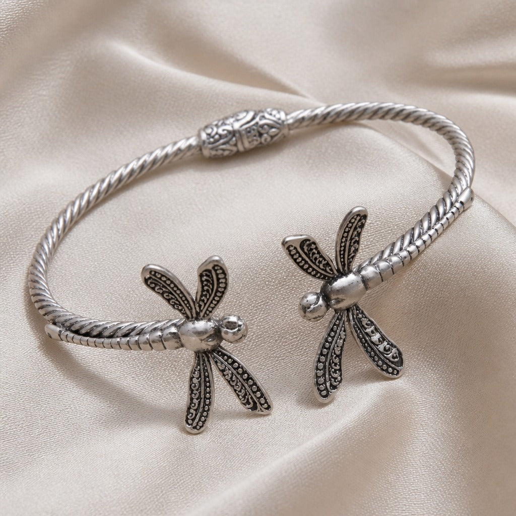 Vintage Dragonfly Cuff Bracelet