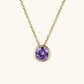 Radiant Gemstone Gold Chain