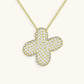 Bubble Initial Crystals Necklace