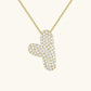 Bubble Initial Crystals Necklace