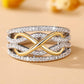 Infinity Pavé Crossover Statement Ring