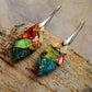 Bohemian Natural Stone Leaf Earrings