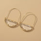 Half Moon Translucent Hoop Earrings