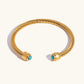 Gold Gemstone Bangle