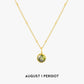 Luminous Circle Gemstone Necklace