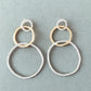 Vintage Gold and Silver Hoop Earrings