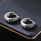 Vintage Geometric Onyx Earrings