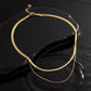 White Gold Snake Layered Necklace