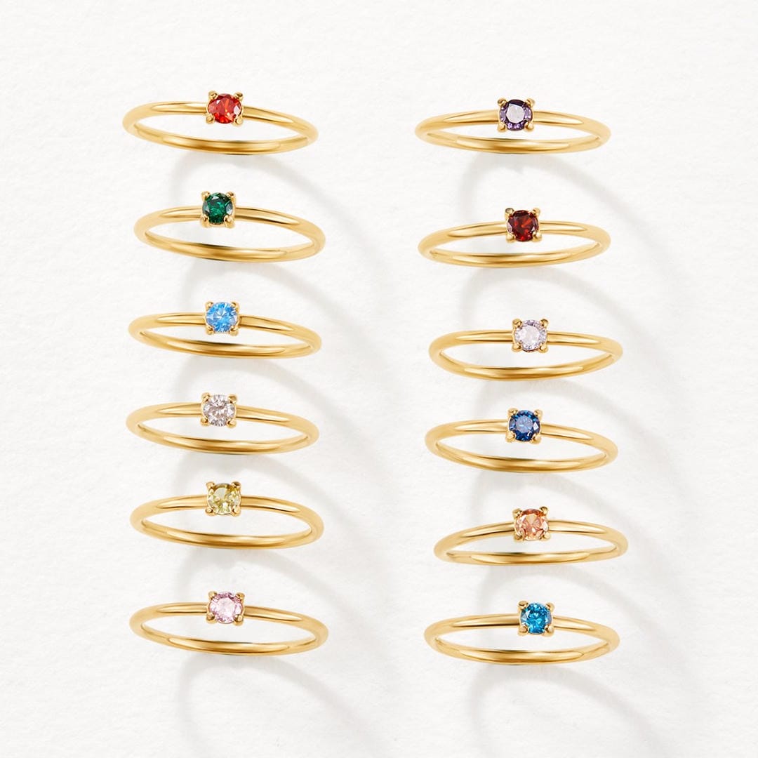 Unique Birthstone Rings