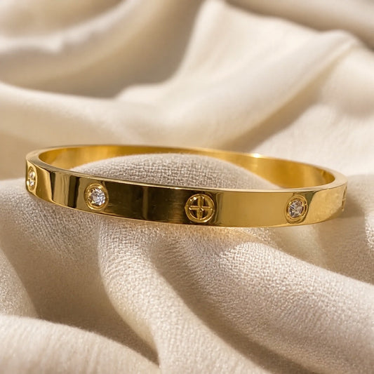 Golden Statement Cuff Bracelet